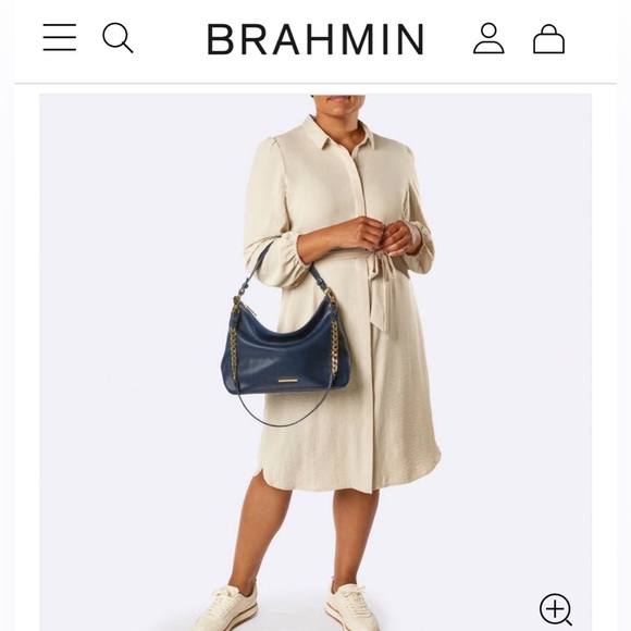 Brahmin Heather Latte Velouria NWT - Picture 5 of 15